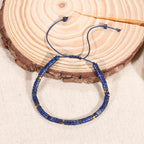 Fortune Jewel Natural Lazurite Spacer Bead Positive Balance Bracelet