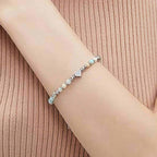 Fortune Jewel Natural Stone Amazonite Amethyst Lazurite Rose Quartz Heart Positive Balance Bracelet