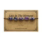 Fortune Jewel Live In The Moment Charoite Hematite Powerful Bracelet