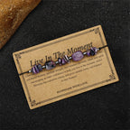Fortune Jewel Live In The Moment Charoite Hematite Powerful Bracelet