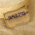 Fortune Jewel Live In The Moment Charoite Hematite Powerful Bracelet