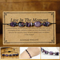 Fortune Jewel Live In The Moment Charoite Hematite Powerful Bracelet