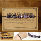 Fortune Jewel Live In The Moment Charoite Hematite Powerful Bracelet