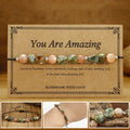 Fortune Jewel You Are Amazing Rhyolite Sun Stone Positive Bracelet