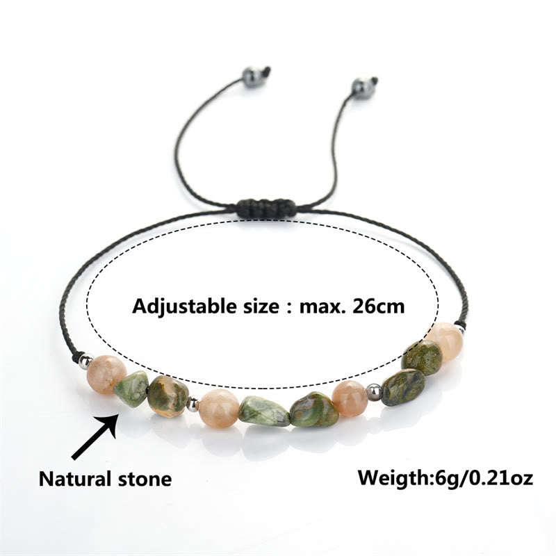 Fortune Jewel You Are Amazing Rhyolite Sun Stone Positive Bracelet