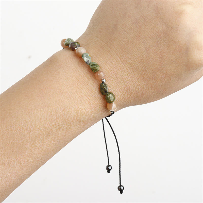 Fortune Jewel You Are Amazing Rhyolite Sun Stone Positive Bracelet