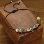 Fortune Jewel You Are Amazing Rhyolite Sun Stone Positive Bracelet