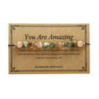 Fortune Jewel You Are Amazing Rhyolite Sun Stone Positive Bracelet