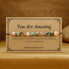 Fortune Jewel You Are Amazing Rhyolite Sun Stone Positive Bracelet