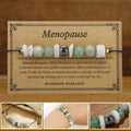 Fortune Jewel Menopause Labradorite Green Aventurine White Moonstone Healing Bracelet