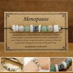 Fortune Jewel Menopause Labradorite Green Aventurine White Moonstone Healing Bracelet