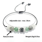 Fortune Jewel Menopause Labradorite Green Aventurine White Moonstone Healing Bracelet