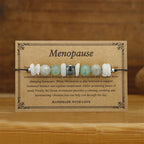Fortune Jewel Menopause Labradorite Green Aventurine White Moonstone Healing Bracelet