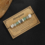 Fortune Jewel Menopause Labradorite Green Aventurine White Moonstone Healing Bracelet