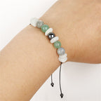 Fortune Jewel Menopause Labradorite Green Aventurine White Moonstone Healing Bracelet