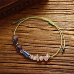 Fortune Jewel Best Friends Forever Amethyst Rose Quartz Lazurite Spiritual Bracelet
