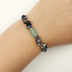 Fortune Jewel New Job Green Aventurine Sodalite Snowflake Obsidian Energy Bracelet