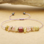 Fortune Jewel Thank You Rose Quartz Citrine Rhodonite Passionate Bracelet