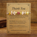 Fortune Jewel Thank You Rose Quartz Citrine Rhodonite Passionate Bracelet