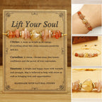 Fortune Jewel Lift Your Soul Citrine Carnelian Sun Stone Happiness Bracelet