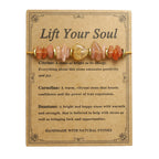 Fortune Jewel Lift Your Soul Citrine Carnelian Sun Stone Happiness Bracelet