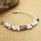 Fortune Jewel De-Stress Amethyst Blue Lace Agate Howlite Healing Bracelet
