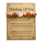 Fortune Jewel Thinking Of You Rose Quartz Rhodonite Carnelian Relationships Bracelet