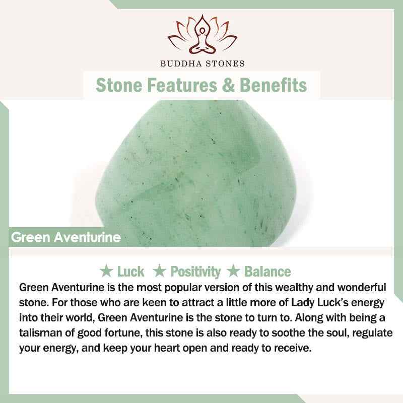 Fortune Jewel Rose Quartz Green Aventurine Love Heart Beads Luck Necklace Pendant