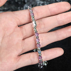 Fortune Jewel Natural Stone Amazonite Amethyst Lazurite Rose Quartz Heart Positive Balance Bracelet