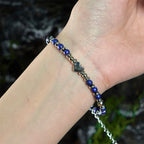 Fortune Jewel Natural Stone Amazonite Amethyst Lazurite Rose Quartz Heart Positive Balance Bracelet