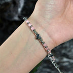 Fortune Jewel Natural Stone Amazonite Amethyst Lazurite Rose Quartz Heart Positive Balance Bracelet