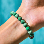 Fortune Jewel Natural Jade Om Mani Padme Hum Cyclone Charm Prosperity Bracelet