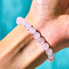 Fortune Jewel Pink Crystal Color Change Double PiXiu Cyclone Charm Warmth Bracelet