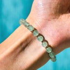 Fortune Jewel Natural Strawberry Quartz Green Strawberry Quartz Butterfly Charm Love Bracelet