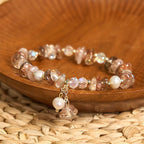 Fortune Jewel Natural Super Seven Crystal Irregular Small Pieces Positive Bracelet