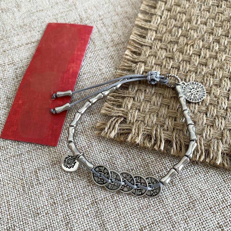 Fortune Jewel Five Emperor Coins Mountain Ghosts Spend Money Bracelet