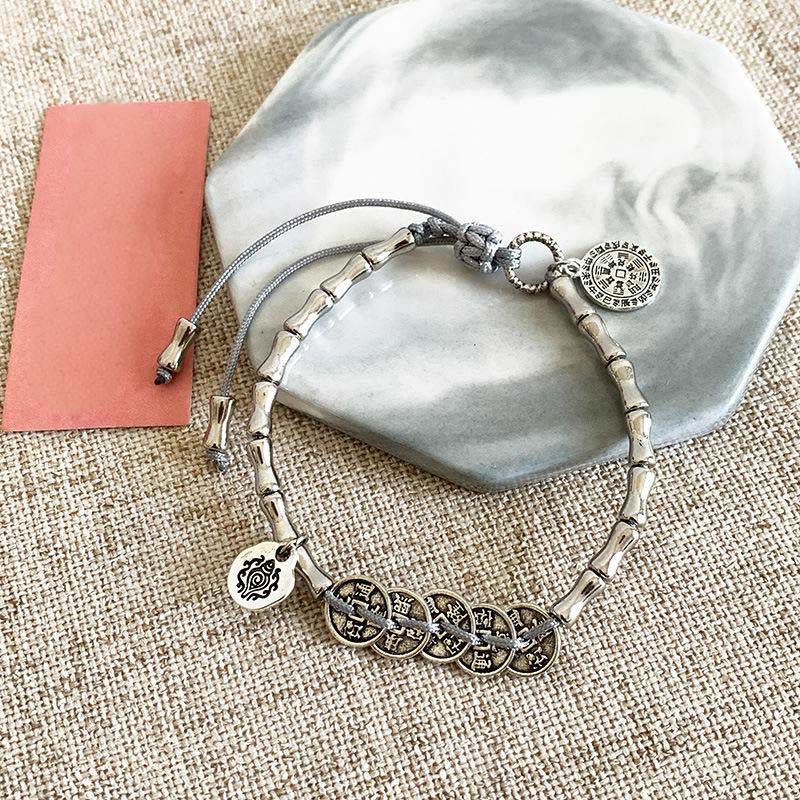 Fortune Jewel Five Emperor Coins Mountain Ghosts Spend Money Bracelet
