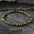 Fortune Jewel Natural Hematite Tiger Eye Stones Support Bracelet