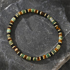 Fortune Jewel Natural Hematite Tiger Eye Stones Support Bracelet