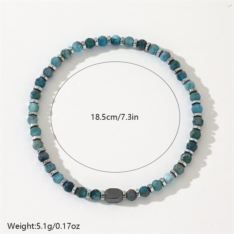Fortune Jewel Apatite Hematite Communication Bracelet
