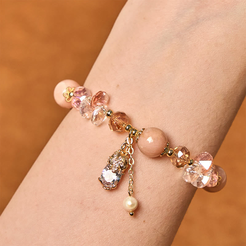 Fortune Jewel Natural Sun Stone PiXiu Wealth Bracelet