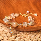 Fortune Jewel Natural Citrine Green Strawberry Quartz PiXiu Prosperity Bracelet