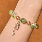 Fortune Jewel Natural Citrine Green Strawberry Quartz PiXiu Prosperity Bracelet