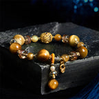 Fortune Jewel Natural Tiger Eye Beads Weight Strength Bracelet