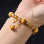 Fortune Jewel Natural Tiger Eye Beads Weight Strength Bracelet