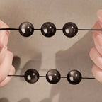 Fortune Jewel Natural Silver Sheen Obsidian Om Mani Padme Hum Protection Bracelet