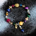 Fortune Jewel Natural Colored Tiger Eye Stone Weight Balance Bracelet