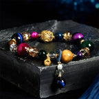 Fortune Jewel Natural Colored Tiger Eye Stone Weight Balance Bracelet