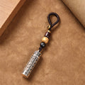 Fortune Jewel Tibetan Om Mani Padme Hum Shurangama Mantra Vajra Pattern Copper Purity Key Chain