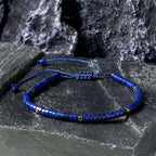 Fortune Jewel Natural Lazurite Spacer Bead Positive Balance Bracelet
